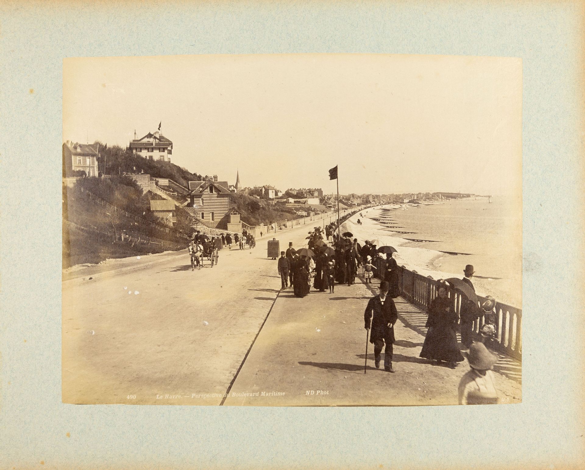 Fotoalbum "Souvenirs de voyages". Ansichten aus Belgien und Frankreich, t. von Étienne und Louis-Ant