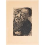 Käthe Kollwitz. Mutter mit Kind auf dem Arm. 1910 / Stehende Mutter, ihr Büblein fütternd. 1928. 2 B