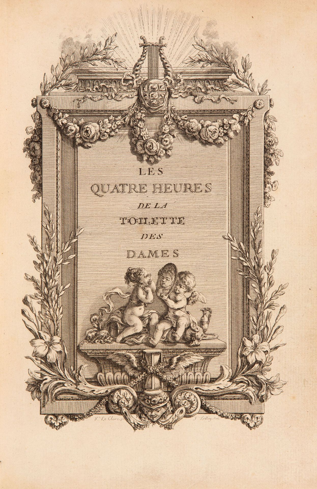 A. de Favre, Les quatre heures de la toilette des dames. Paris 1780.