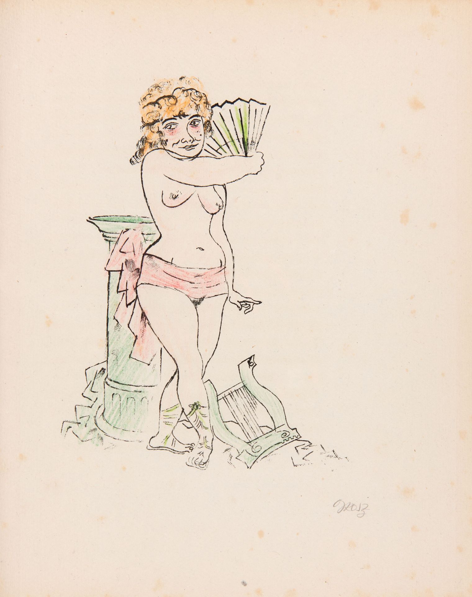 G. Grosz / A. R. Meyer, Lady Hamilton. Berlin 1923. - Ex. XIX/150, sign. - Image 3 of 4