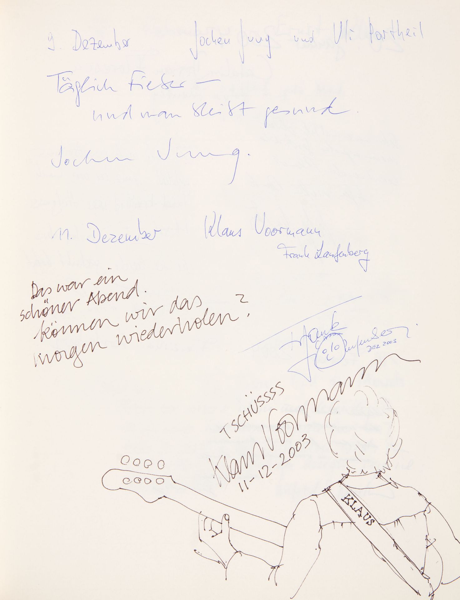 Gästebuch des Literaturhauses Darmstadt 1995-2009. - Bild 3 aus 5