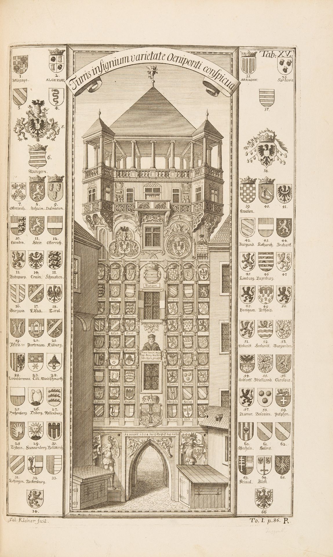 M. Herrgott, Monumenta Augustae Domus Austriacae. Bd. I + II/1 in 2 Bdn. Wien 1750 u. 1752. - Bild 2 aus 3
