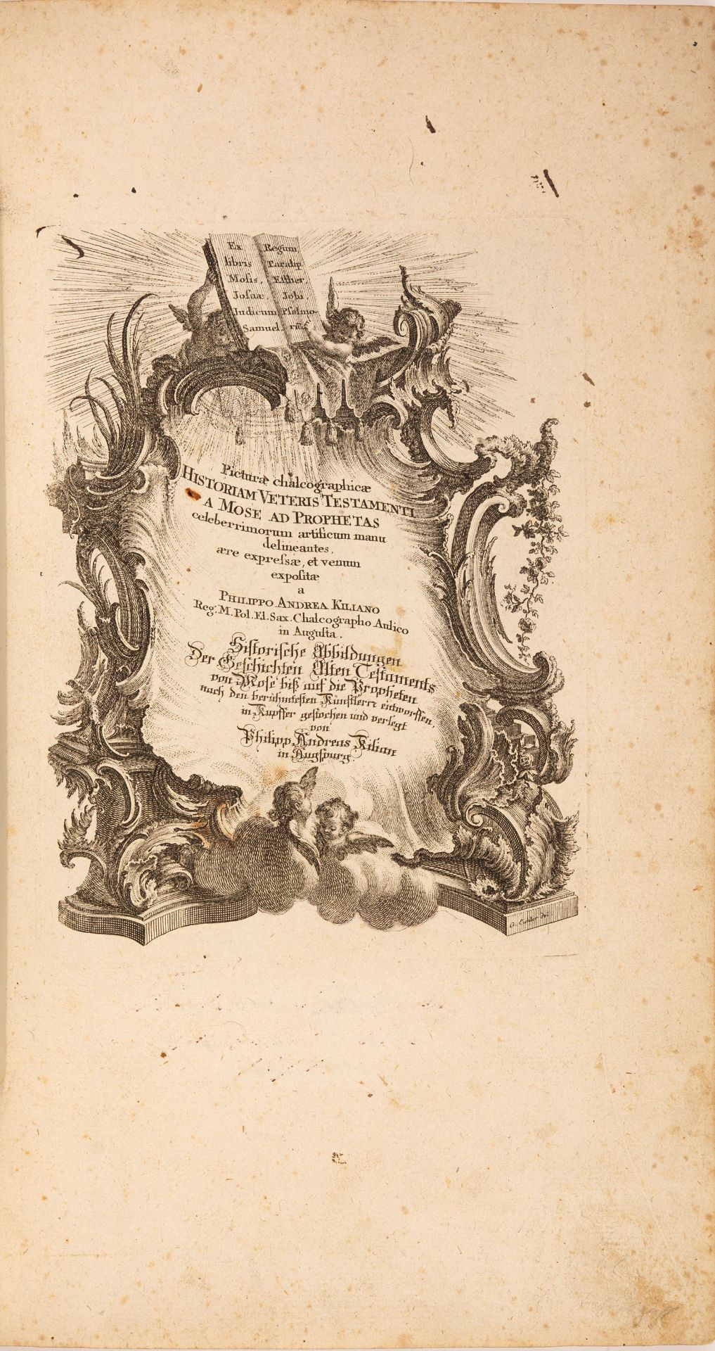P. A. Kilian, Pictura chalcographicae historiam veteris testamenti. Augsburg (1758).