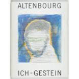 Gerhard Altenbourg. Ich-Gestein. Buch mit Farbholzschnitt "Berückend, diese Hälse im Rieseln der Nac