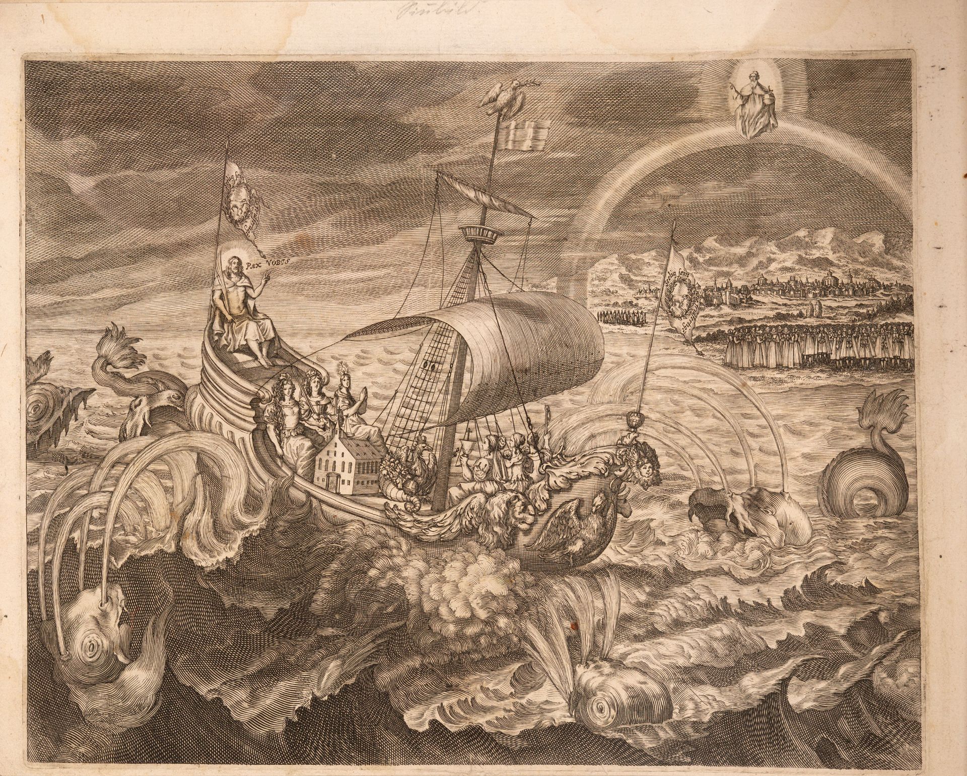 Augsburg - Sammelband Friedensgemälde 1650-1717. + 3 Einzelblätter. - Bild 4 aus 6