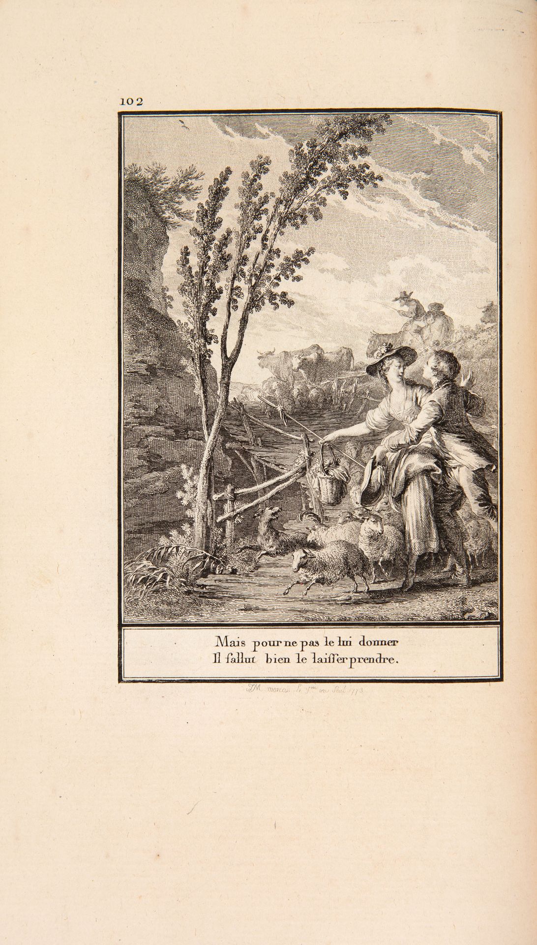 J. B. de Laborde, Choix des chansons mises en musique. 4 Bde. Paris 1773. - Bild 3 aus 5