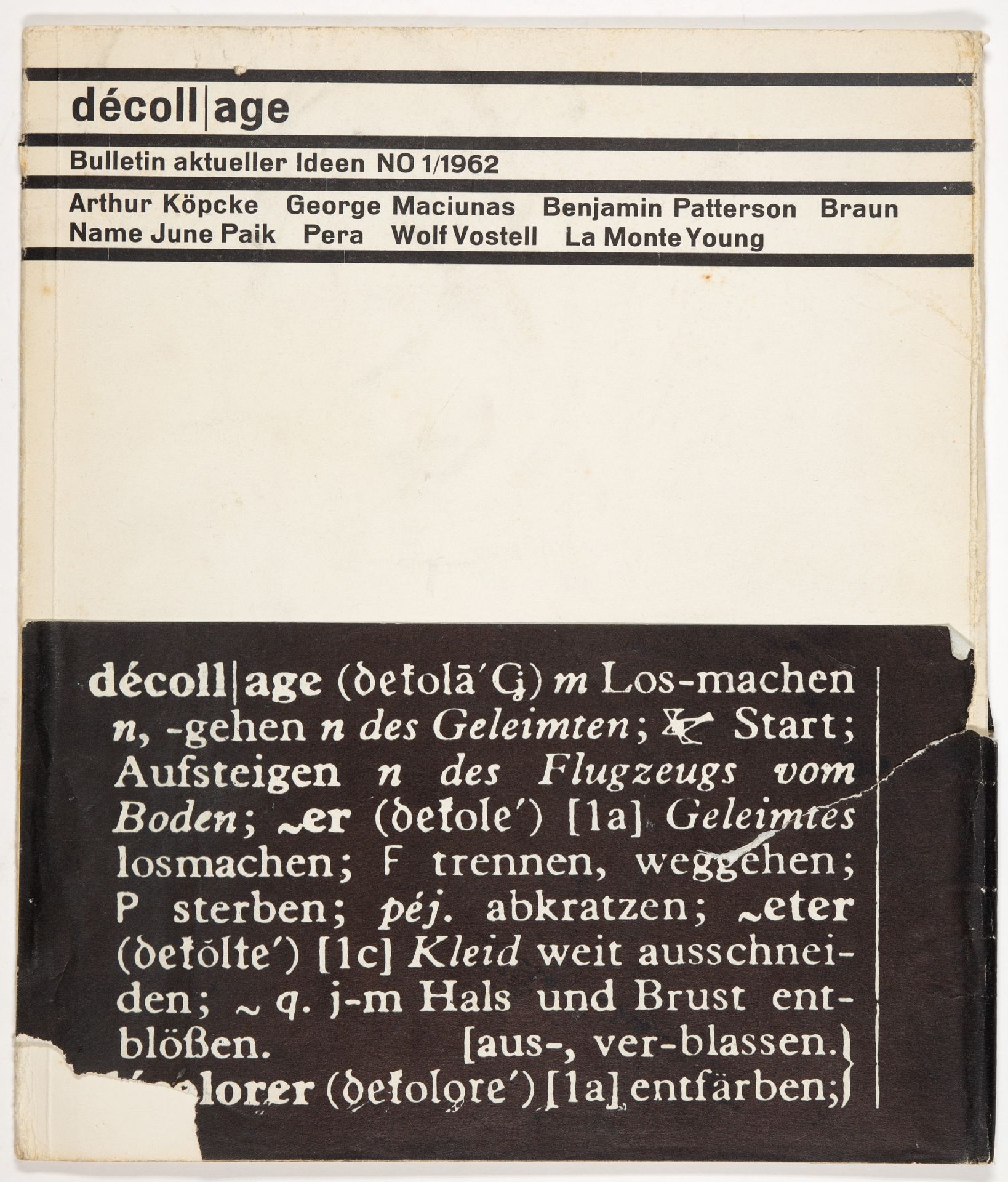 Décollage. Hefte 1, 4 und 6 (sowie Fragmente). 1962-67. - Bild 4 aus 4