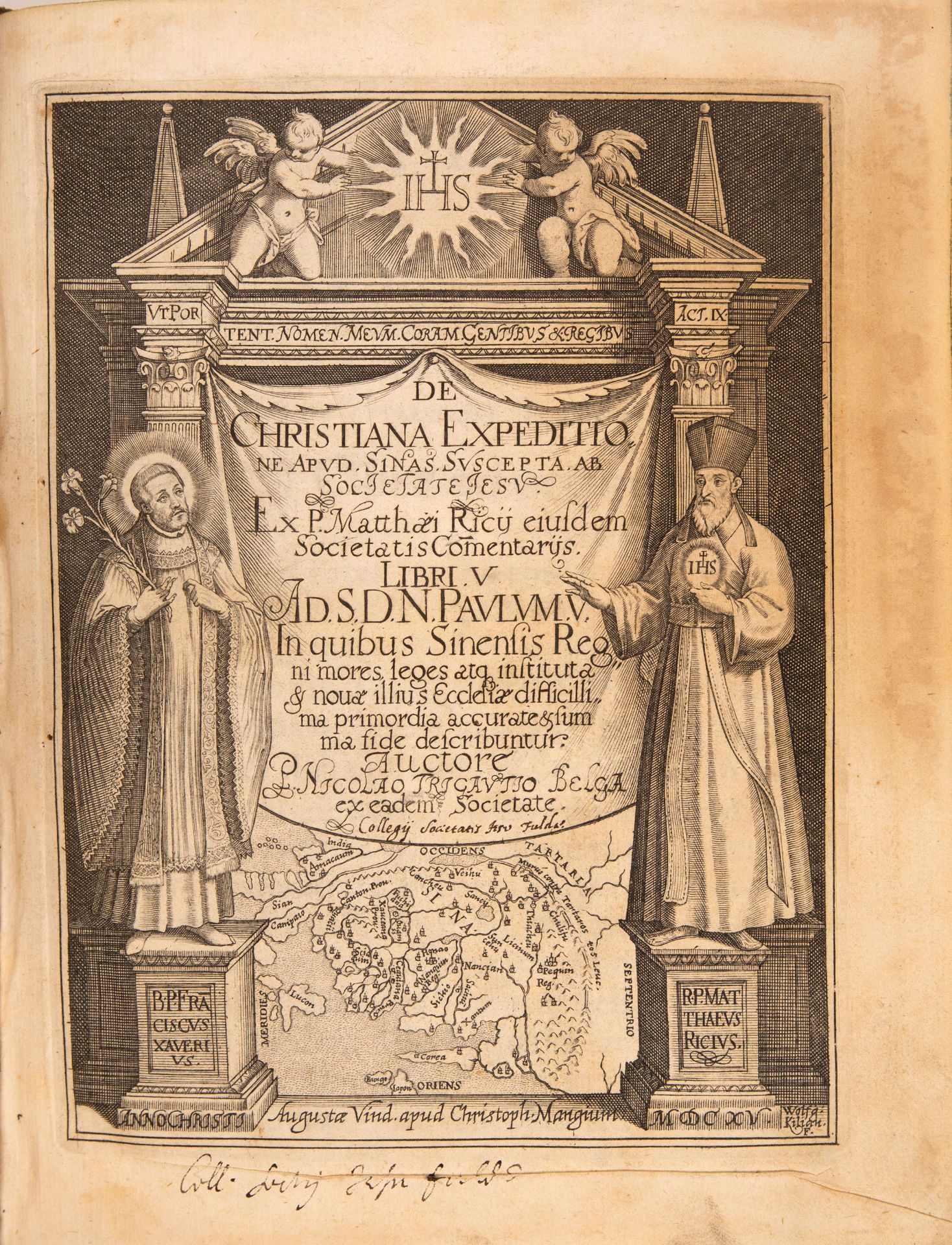 N. Trigault, De Christiana expeditione apud Sinas. Augsburg 1615.