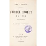 P. Eudel, 2 Werke in 2 Bdn.: L'Hotel Drouot en 1881 + L'Hotel Drouot en 1883-84. Paris 1882 u. 1885.