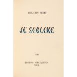 B. Peret, Je sublime. Paris 1936. Mit 4 Frottagen von Max Ernst. Ex. Nr. 6/16 (GA 241).