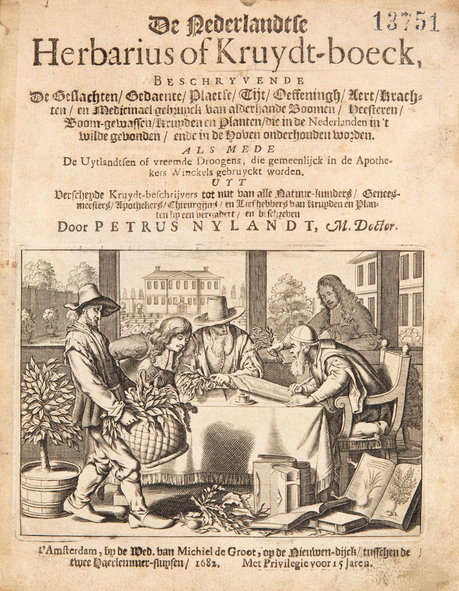 P. Nylandt, De Nederlandtse Herbarius of Kruydt-Boeck. Amsterdam 1682.