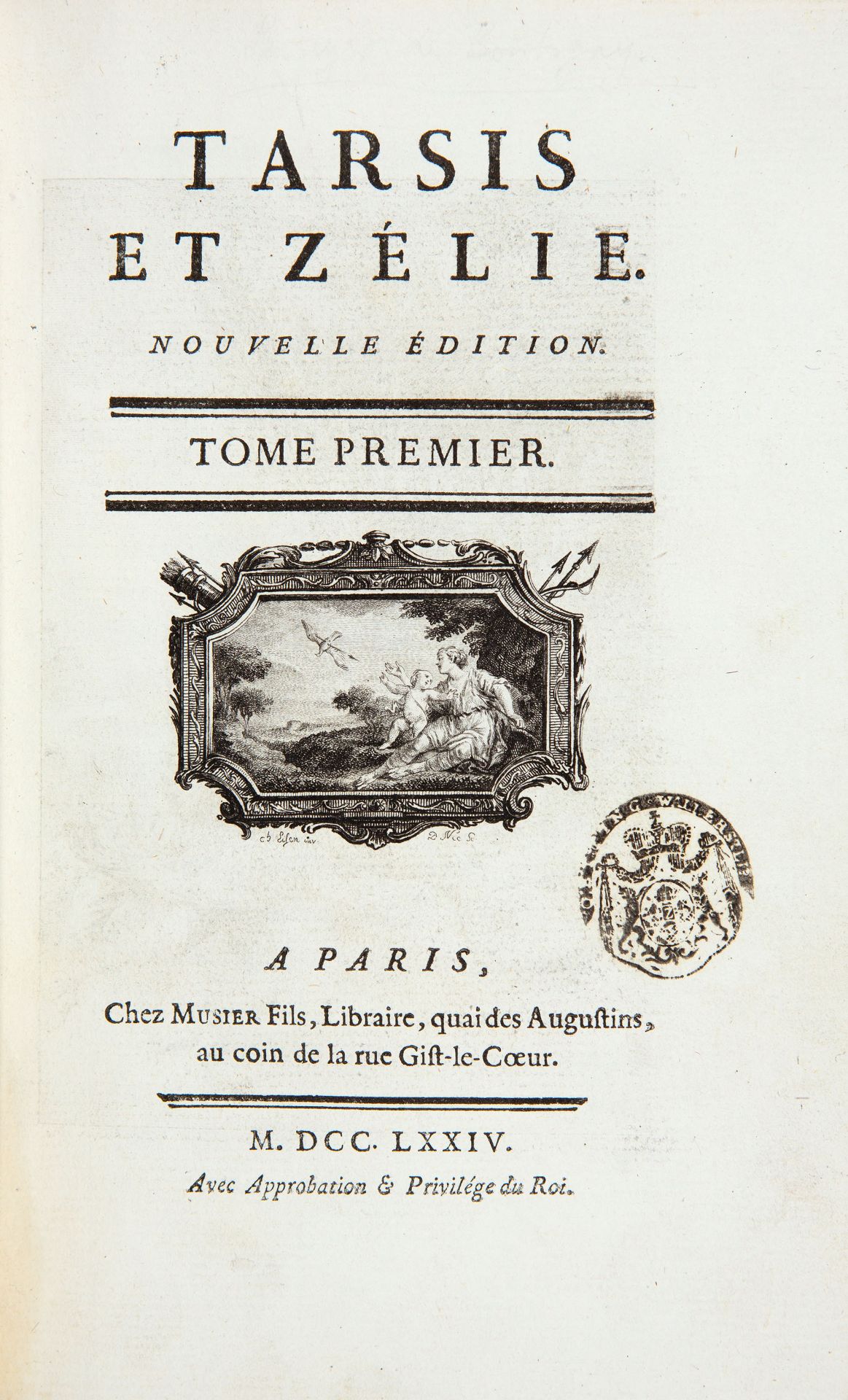 R. Levayer de Boutigny, Tarsis et Zélie. 3 Bde. Paris 1774.