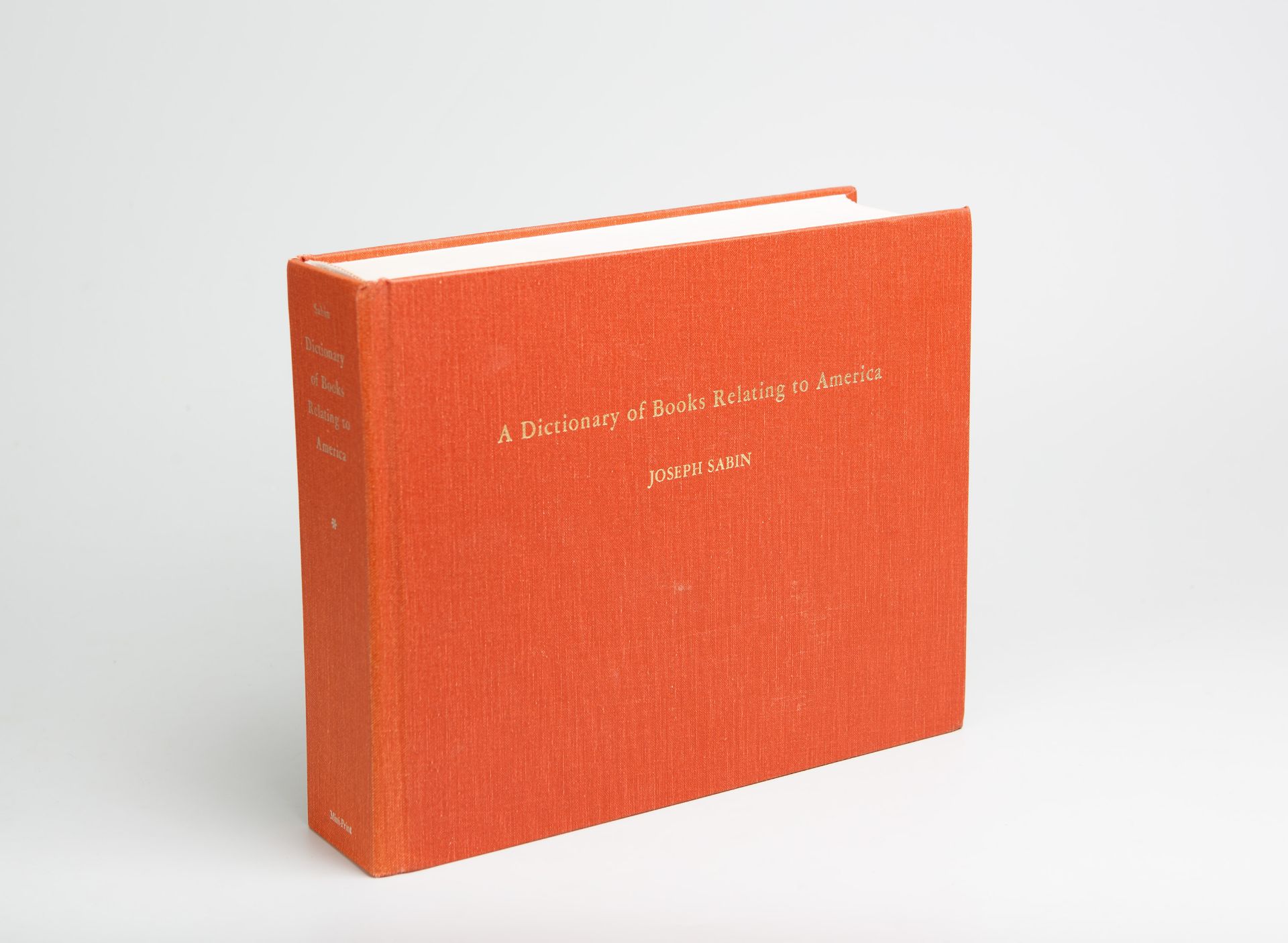 J. Sabin, A dictionary of books relating to America. Mini-Print. 2 Bde. New York [um 1985]. - Bild 2 aus 2