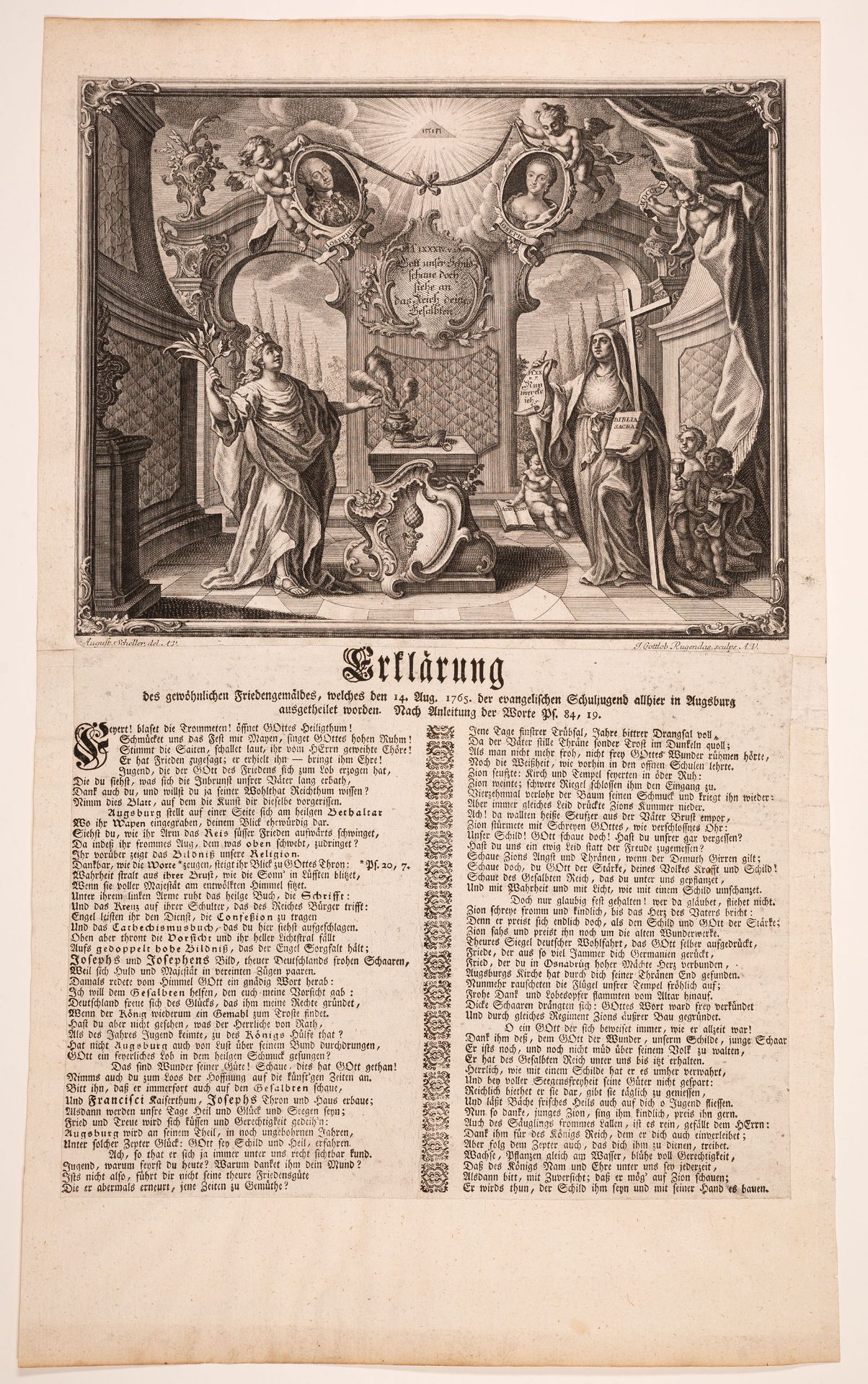 Augsburg - Sammelband Friedensgemälde 1650-1717. + 3 Einzelblätter. - Bild 3 aus 6