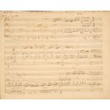 H. Ries. Musikmanuskript „Polonaise No. 4“ von Ferdinand Ries. Bonn 1825.