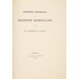 H. C. Brooks, Compendiosa Bibliografia di Edizioni Bodoniane. Florenz 1927.