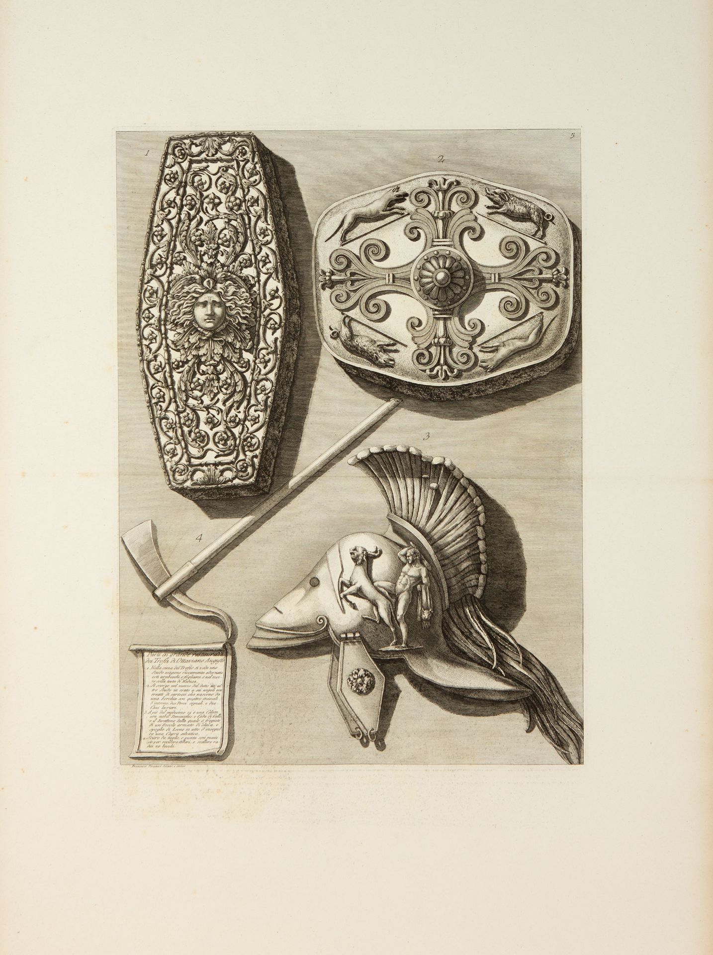 Giovanni Battista Piranesi. Trofei di Ottaviana Augusto. 1780. 15 Blatt Radierungen. Wilton-Ely 169, - Bild 10 aus 15
