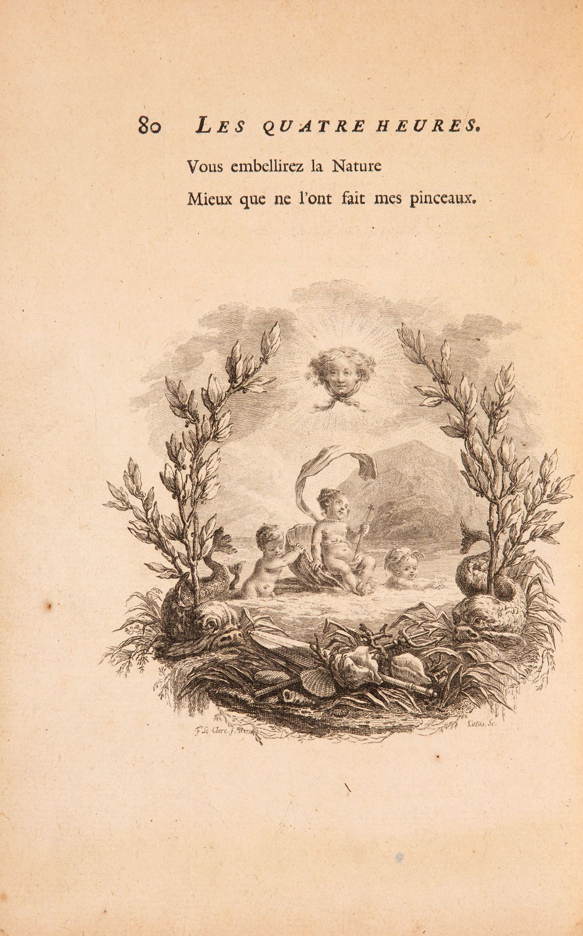 A. de Favre, Les quatre heures de la toilette des dames. Paris u. Genf 1780. - Bild 2 aus 3