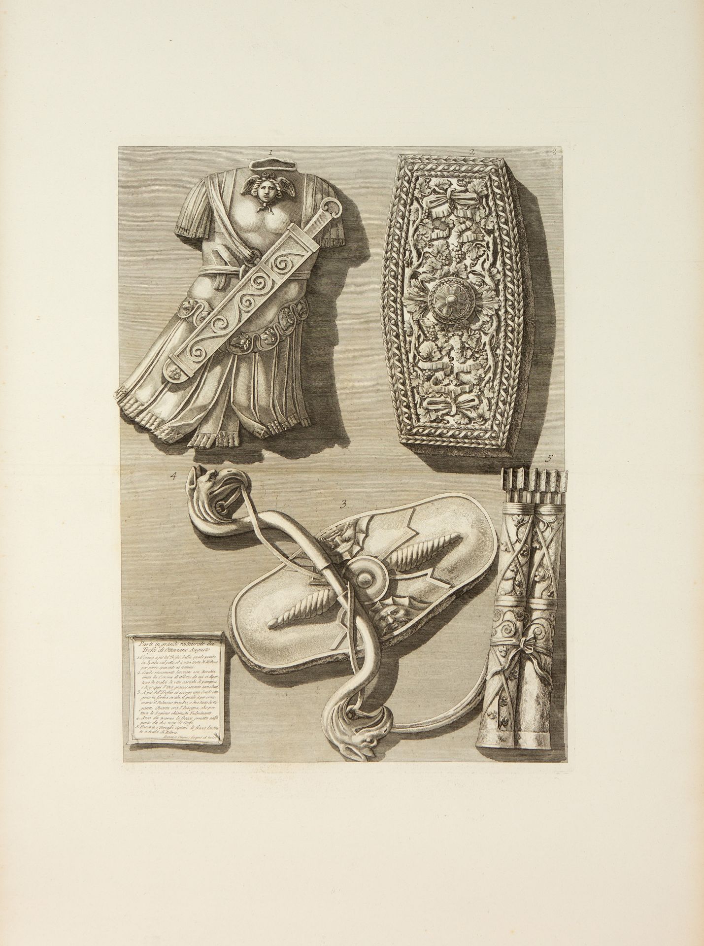 Giovanni Battista Piranesi. Trofei di Ottaviana Augusto. 1780. 15 Blatt Radierungen. Wilton-Ely 169, - Bild 13 aus 15