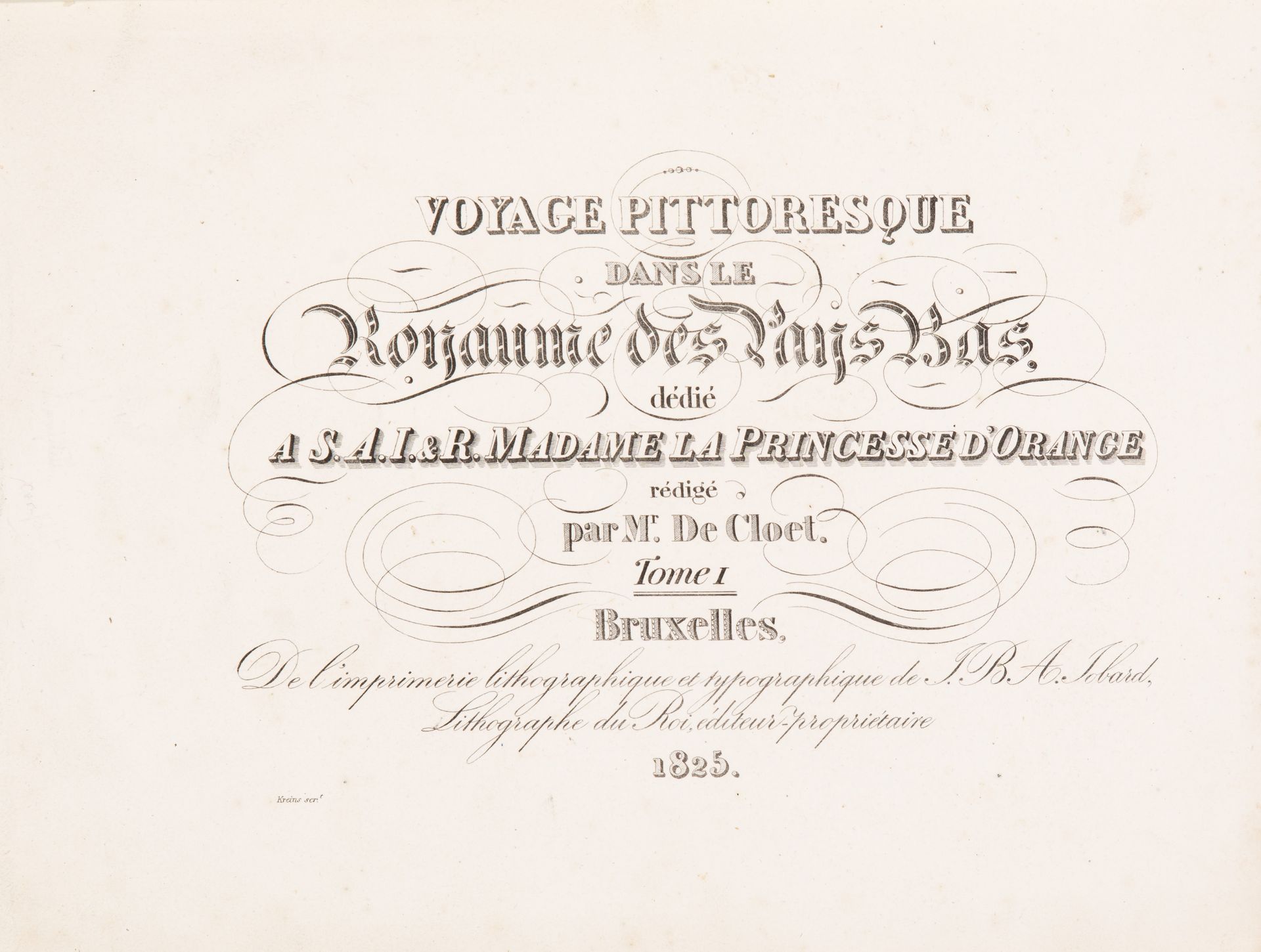 J. J. de Cloet, Voyage pittoresque dans les Pays Bas. Brüssel 1825.
