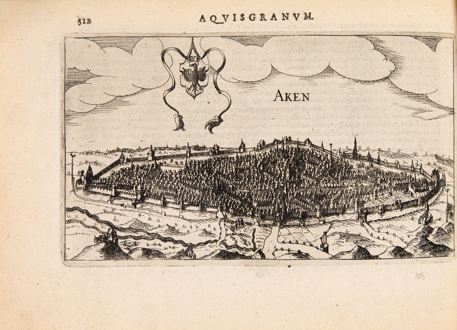 L. Guiccardini, Omnium Belgii, sive Inferioris Germaniae, regionum decriptio. Arnheim 1616. - Bild 4 aus 5