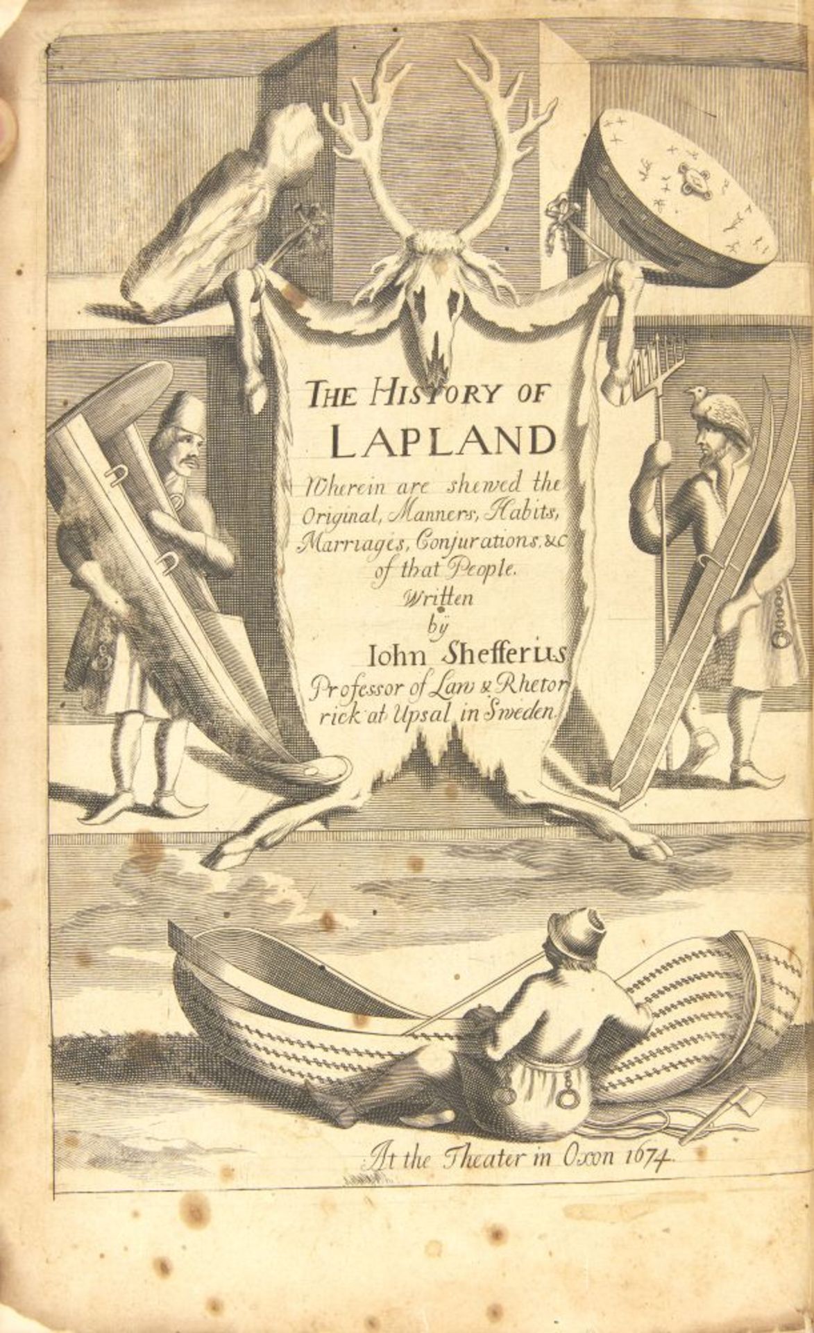 J. Scheffer, History of Lapland. Oxford 1674. - Bild 2 aus 3
