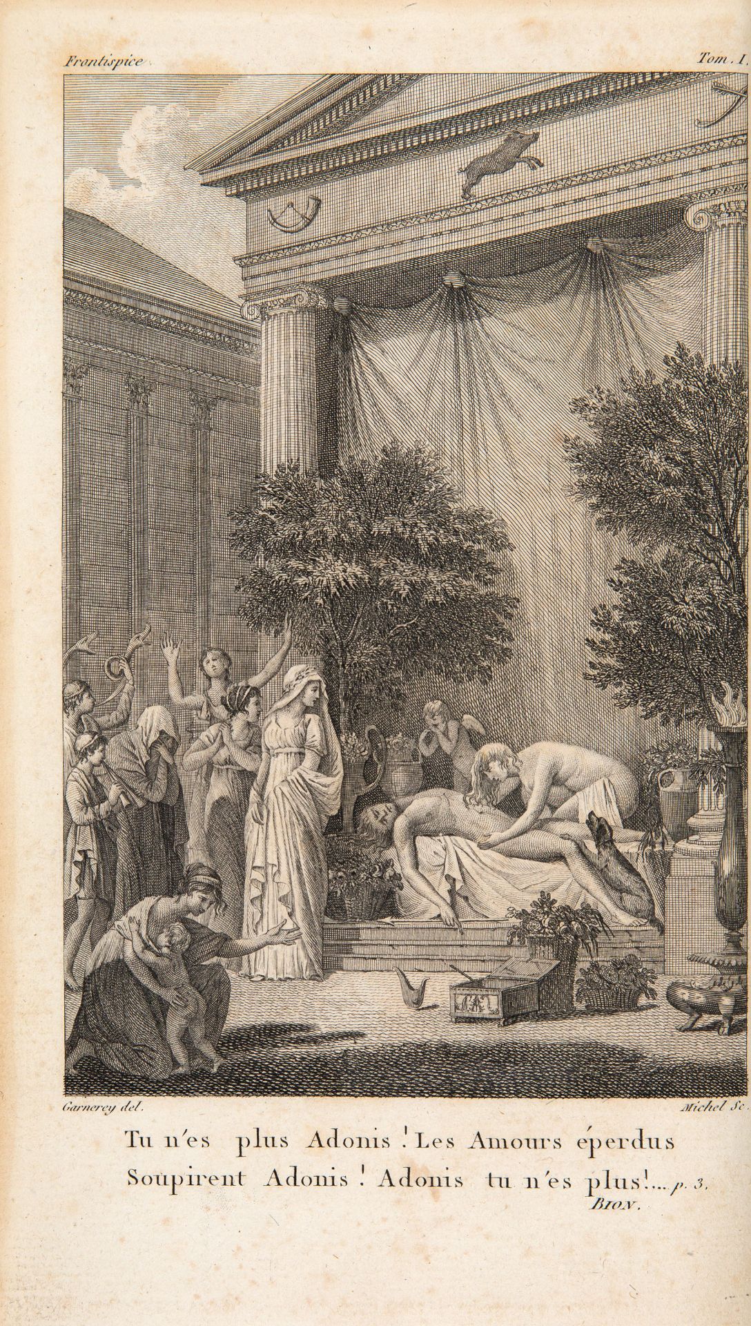 J. B. P. Chaussard, Fêtes et courtisanes de la Grèce. Bde. I-III (von 4). Paris 1801. - Bild 2 aus 3