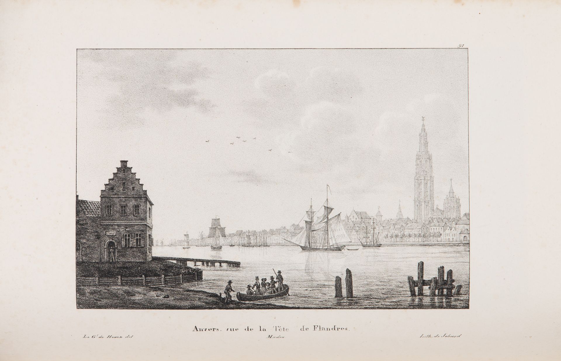 J. J. de Cloet, Voyage pittoresque dans les Pays Bas. Brüssel 1825. - Bild 3 aus 5