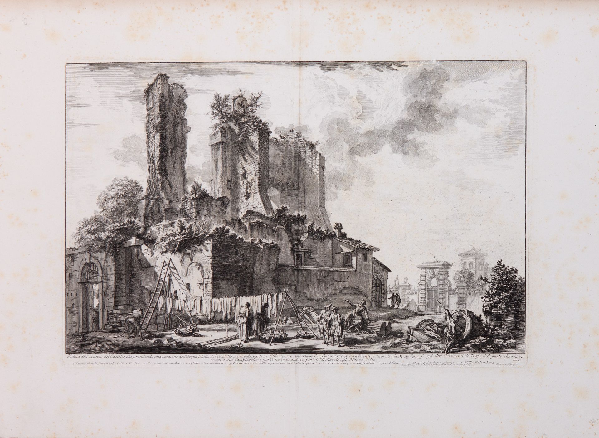 Giovanni Battista Piranesi. Trofei di Ottaviana Augusto. 1780. 15 Blatt Radierungen. Wilton-Ely 169, - Bild 15 aus 15