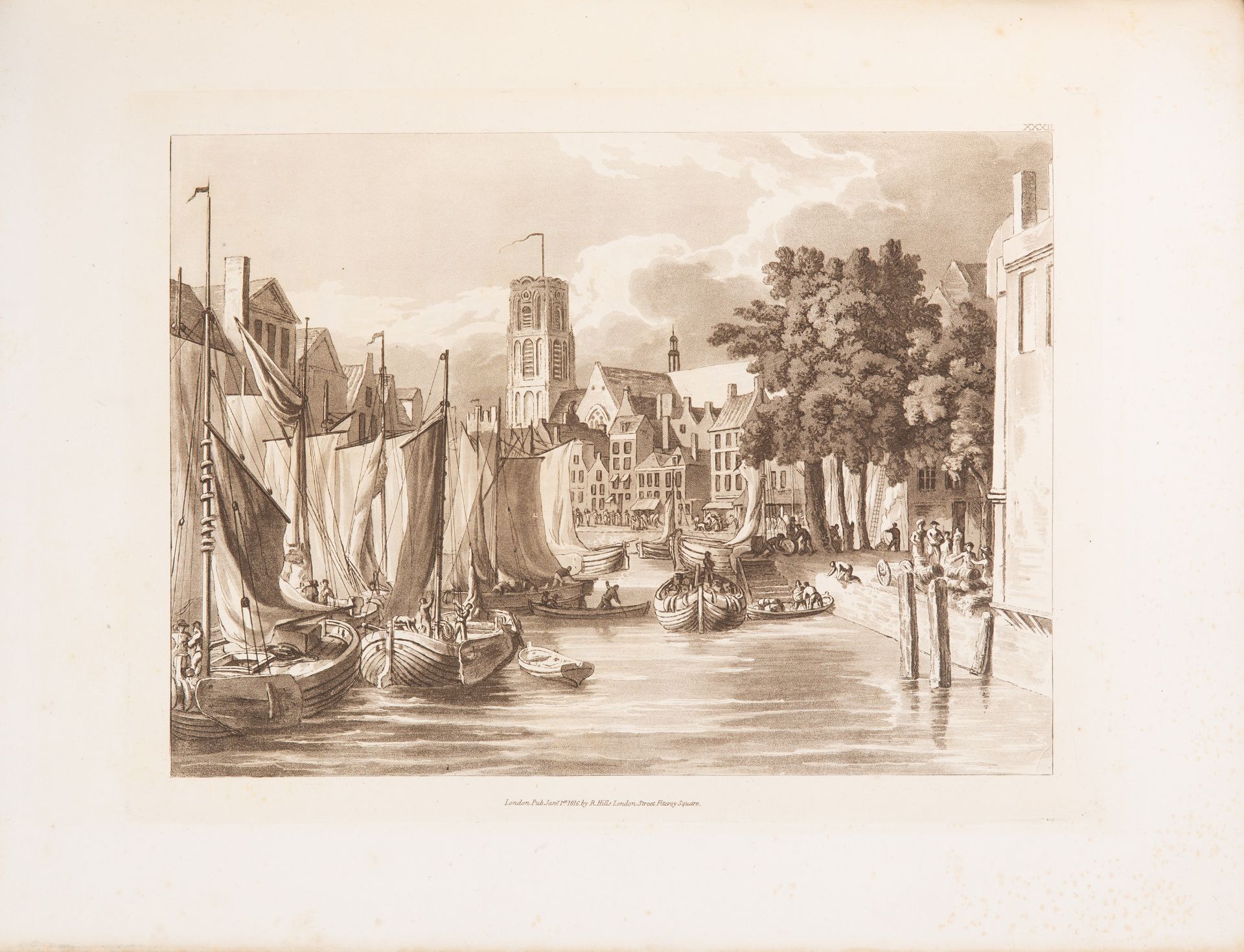 R. Hills, Sketches in flanders and Holland. Ldn 1816. - Bild 3 aus 4