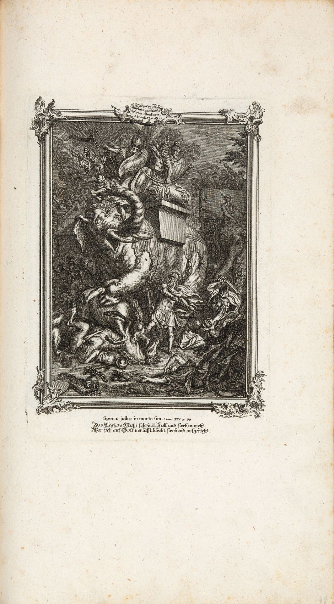 P. A. Kilian, Pictura chalcographicae historiam veteris testamenti. Augsburg (1758). - Bild 3 aus 4
