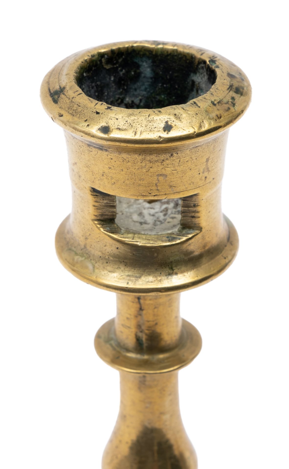 A Flemish brass candlestick - Bild 3 aus 4