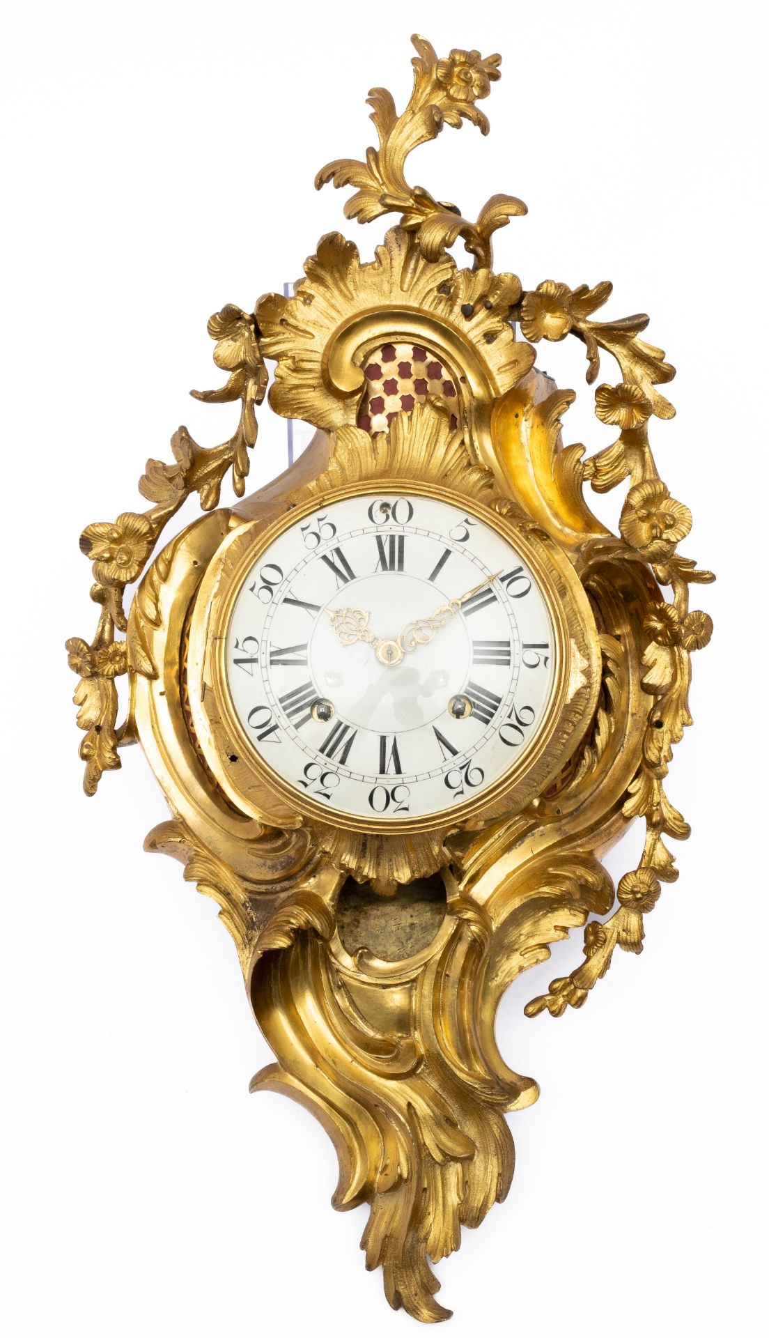 A Swiss ormolu cartel clock