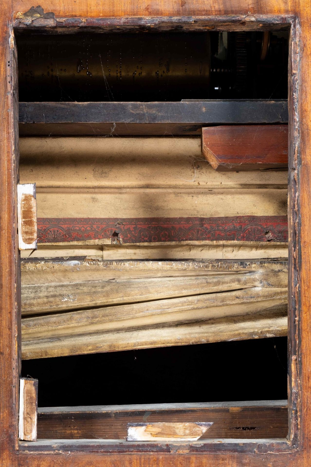 A large and rare Victorian mahogany and fruitwood inlaid musical longcase clock with automaton - Image 5 of 6