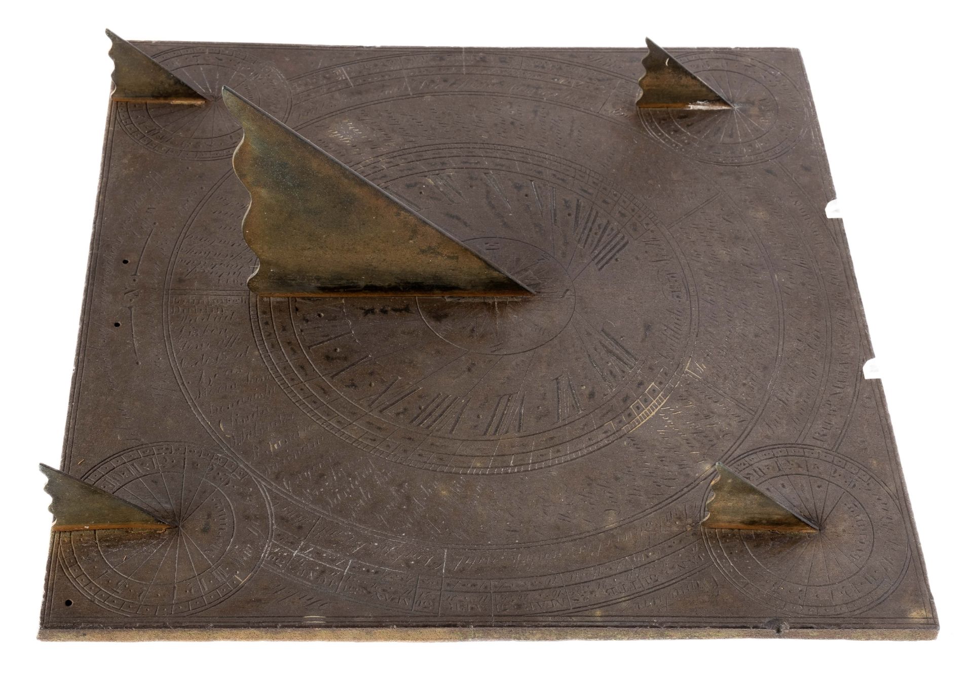 A Victorian slate wall sundial - Image 3 of 4