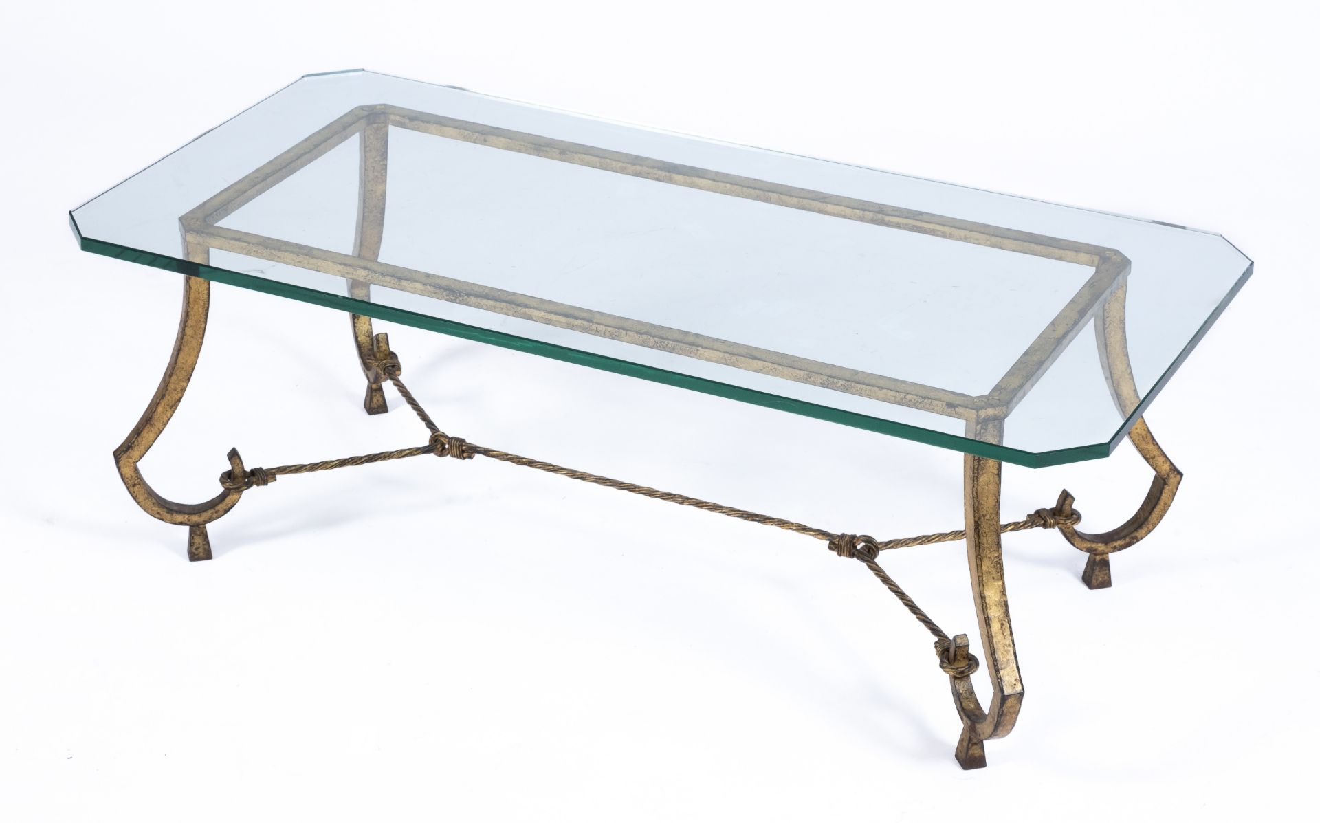 A Maison Ramsay gilt wrought-iron coffee table - Image 3 of 3