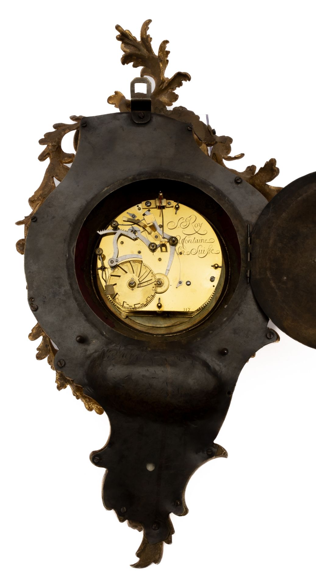 A Swiss ormolu cartel clock - Image 4 of 5