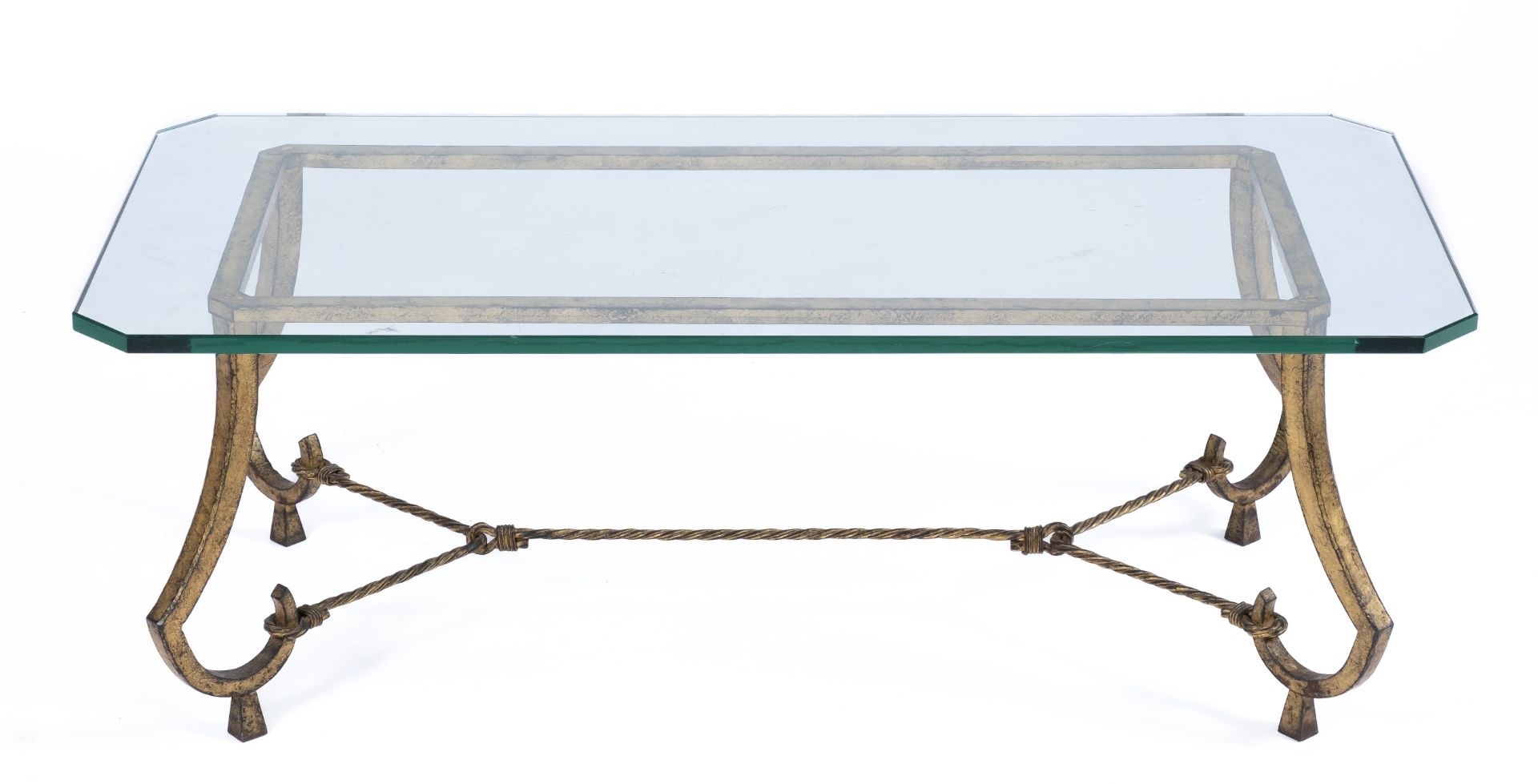 A Maison Ramsay gilt wrought-iron coffee table - Image 2 of 3