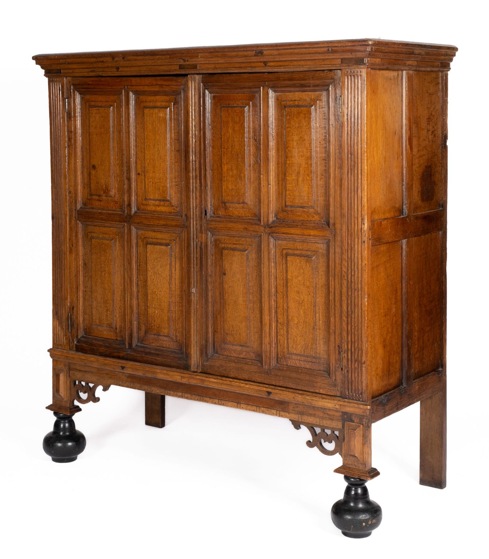 A Dutch oak cupboard