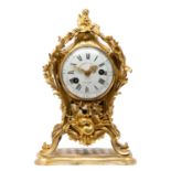 A Louis XV ormolu mantel clock