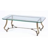 A Maison Ramsay gilt wrought-iron coffee table