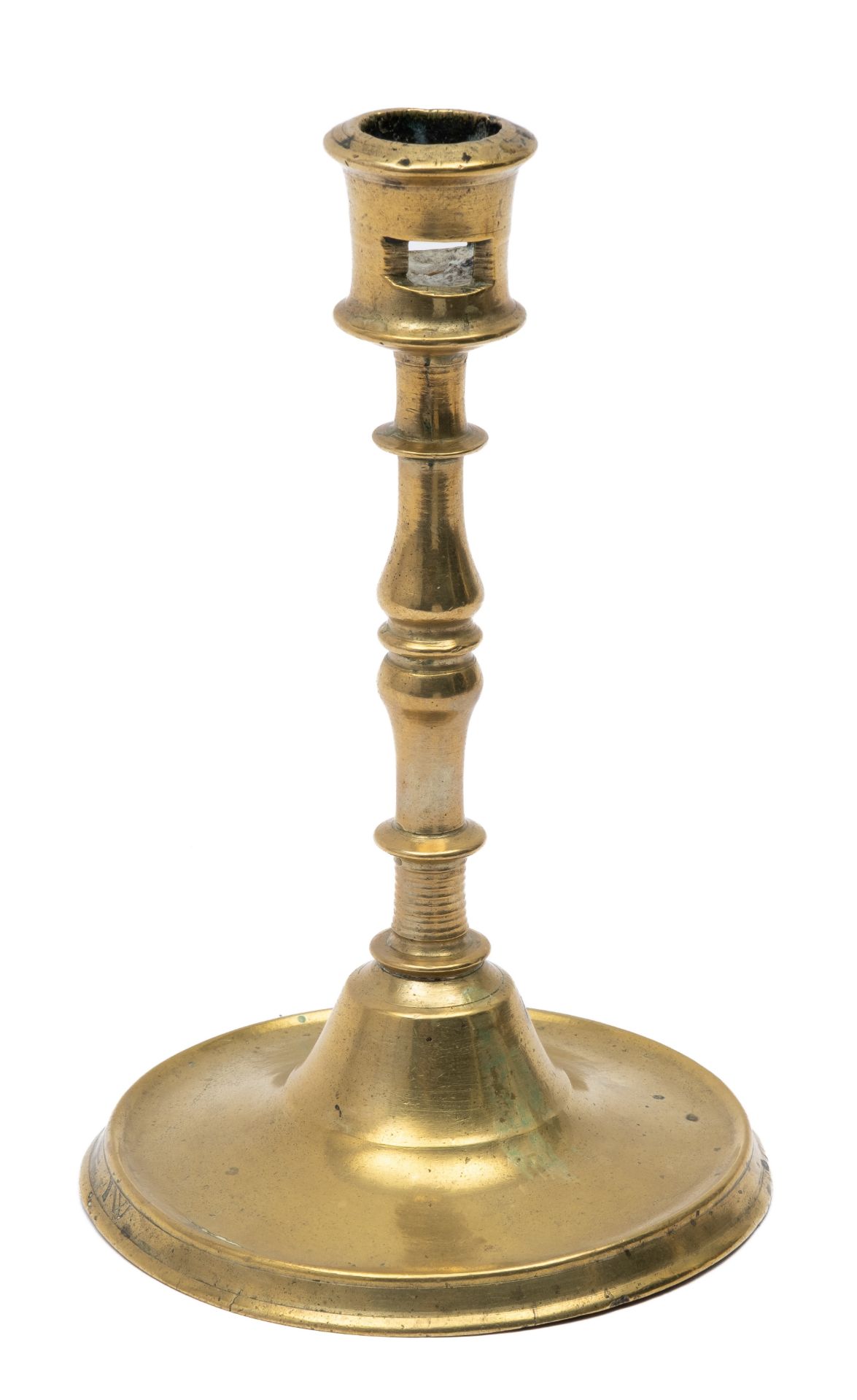 A Flemish brass candlestick - Bild 2 aus 4