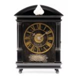 A Dutch ebony Hague clock