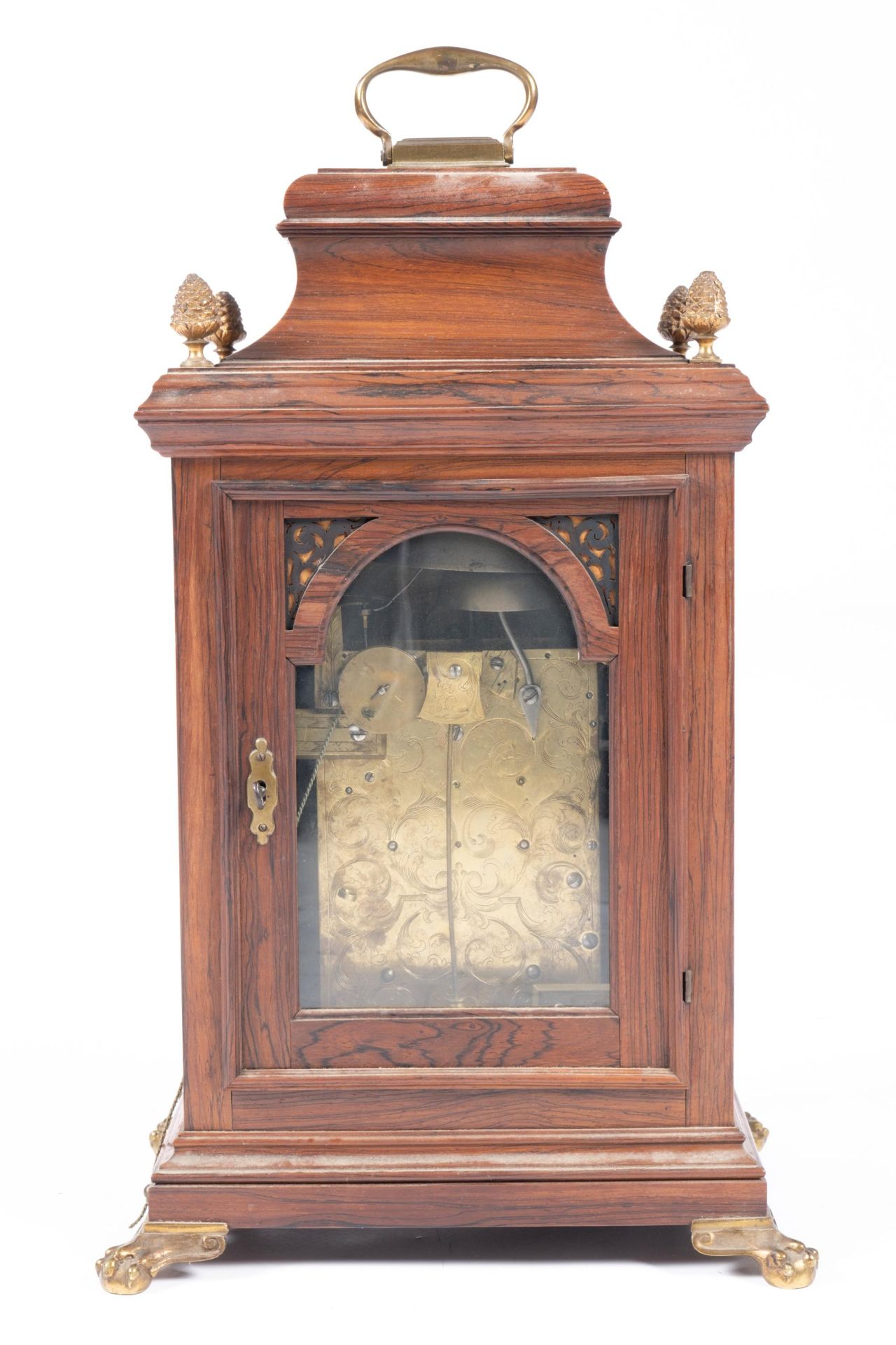 A Dutch rosewood bracket clock - Image 3 of 5