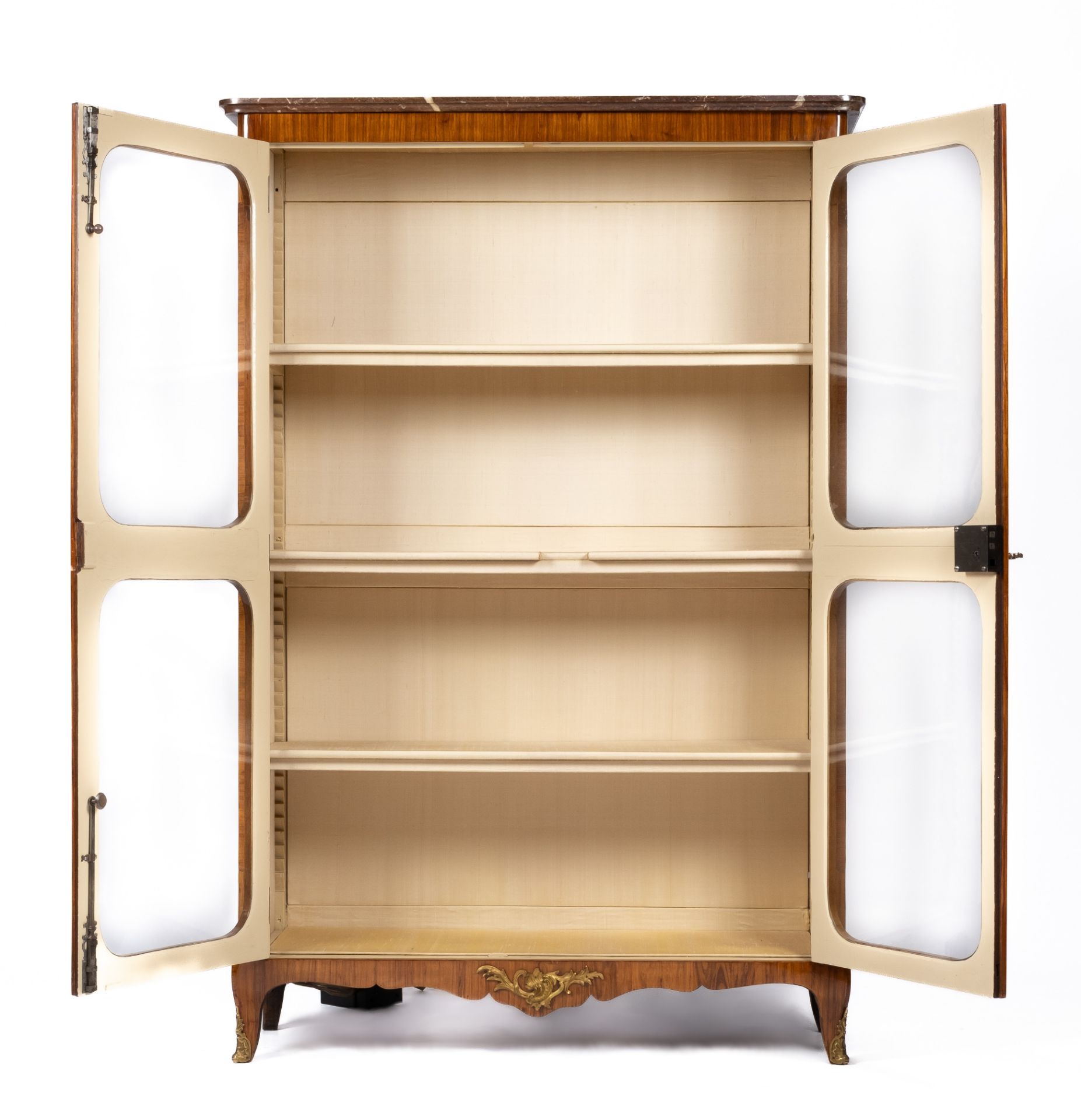 A Transition ormolu-mounted tulipwood bookcase - Image 2 of 5