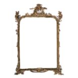 A Louis XV carved giltwood mirror