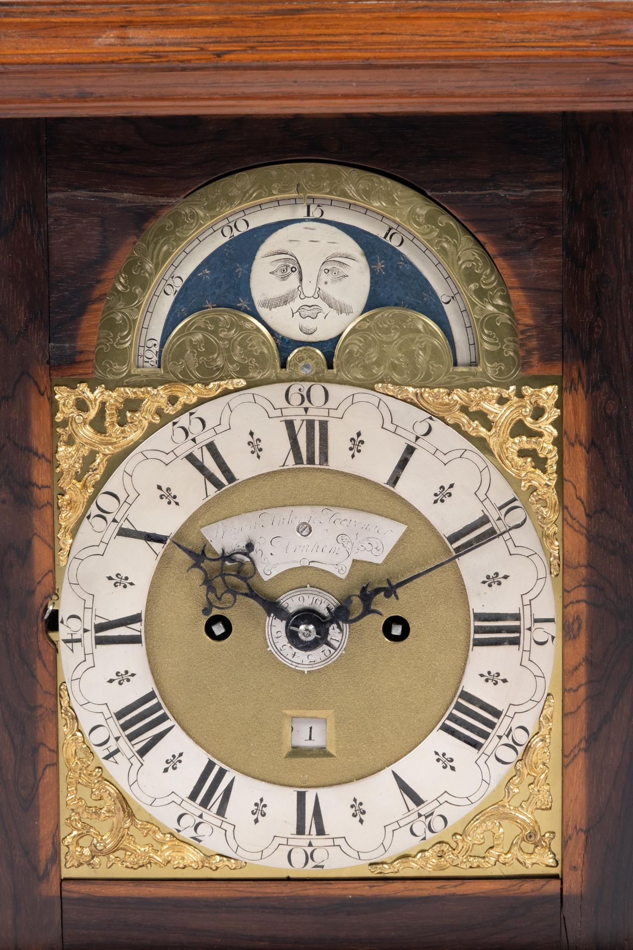 A Dutch rosewood bracket clock - Image 4 of 5