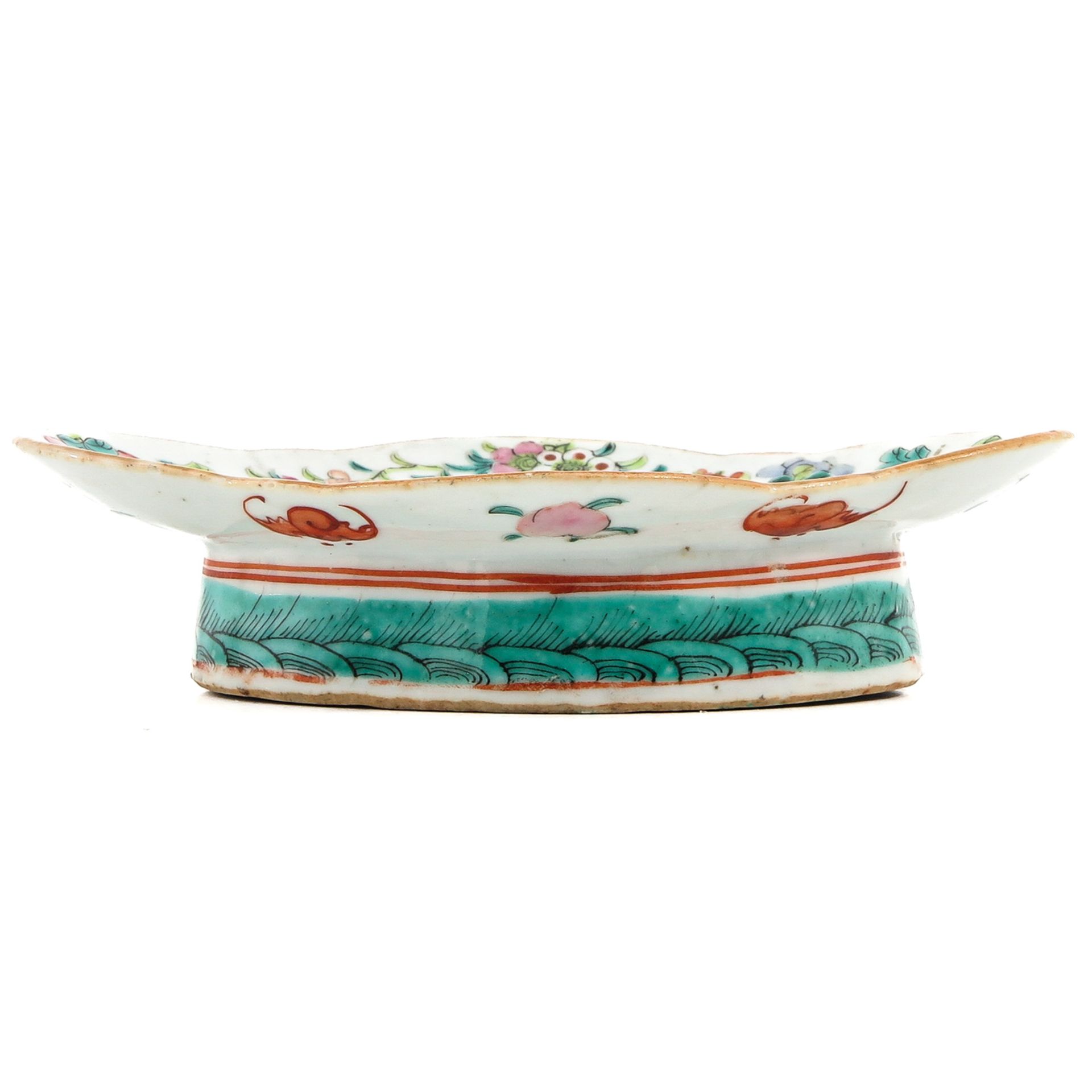 A Wu Shuang Pu Famille Rose Altar Dish - Image 3 of 9