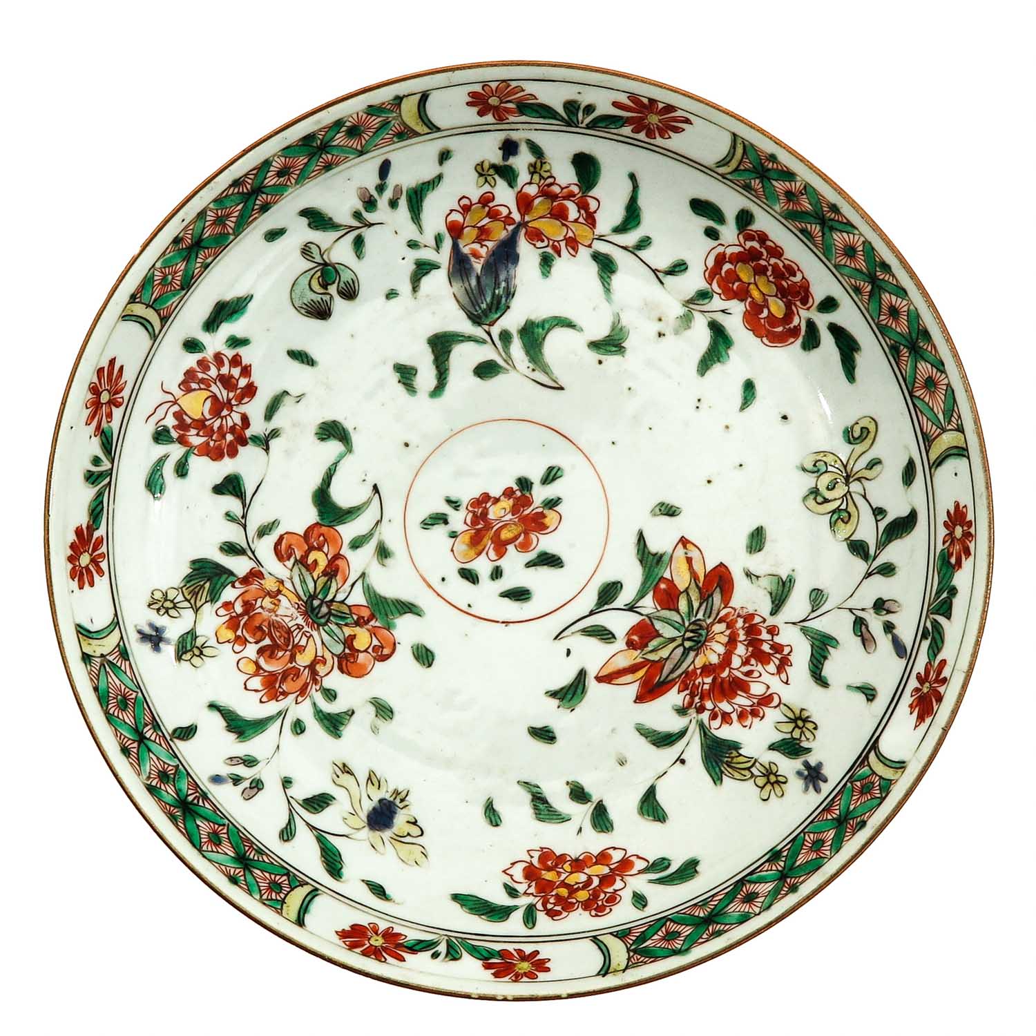 A Lot of 2 Famille Verte Plates - Image 5 of 10