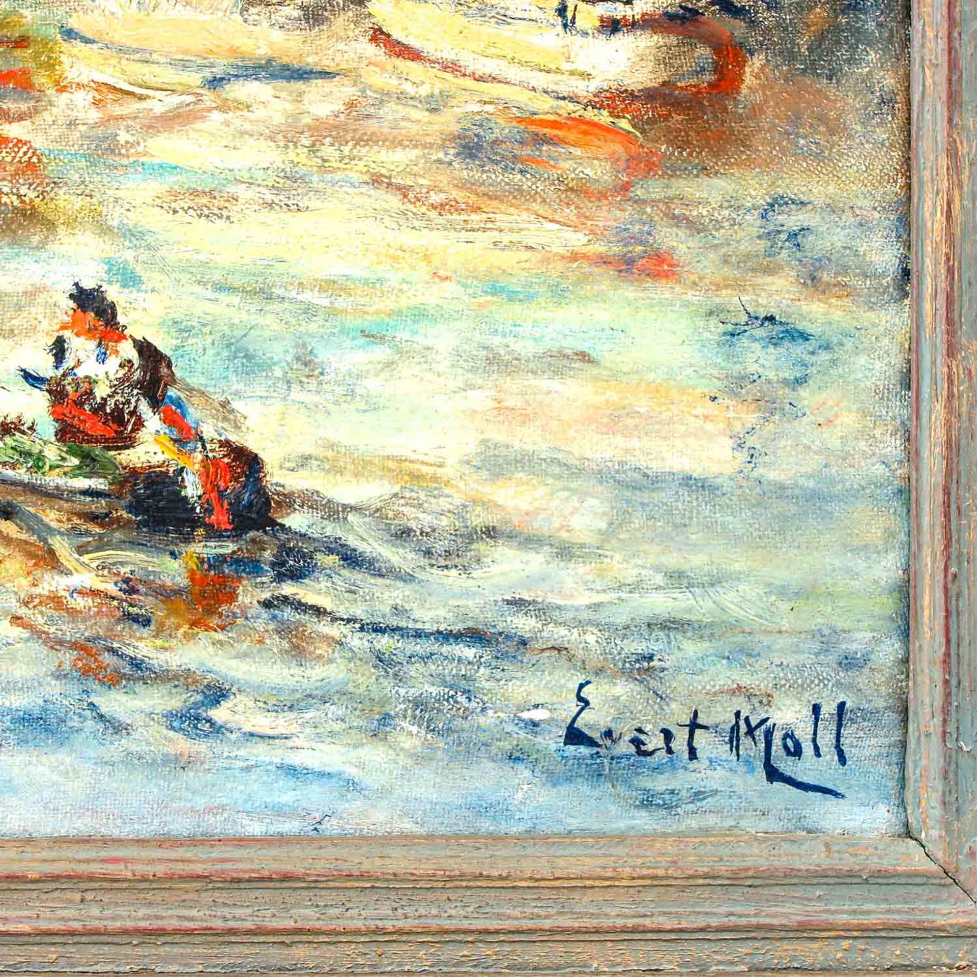 An Oil on Canvas Signed Evert Moll - Bild 3 aus 6